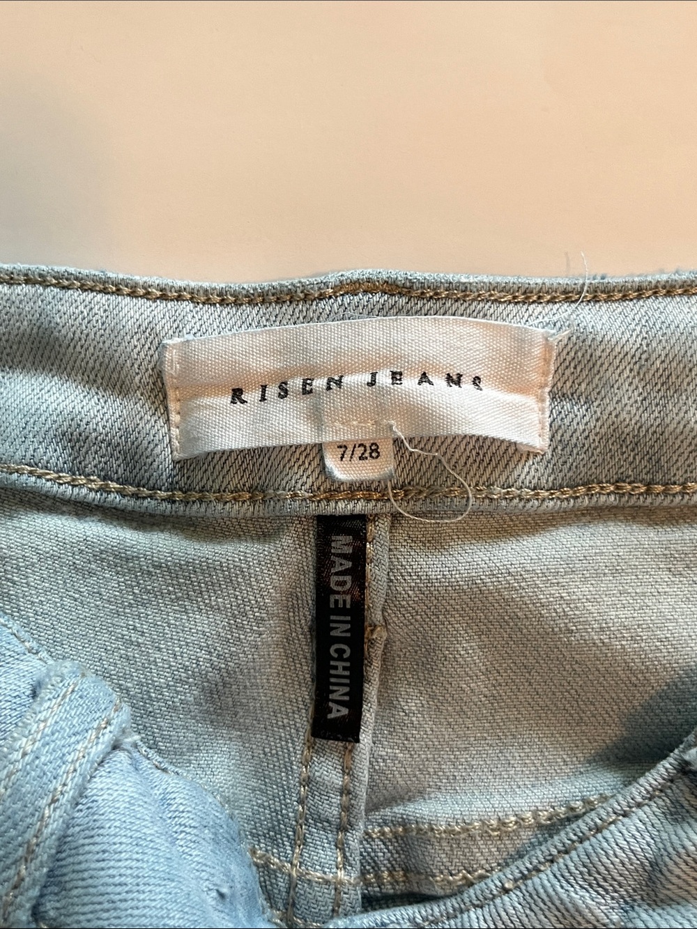 Risen Jeans Wide Leg Flare High Rise Size 7/28 - Picture 10 of 16